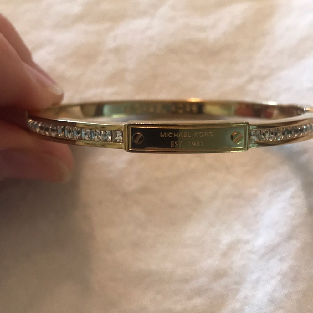 Beautiful MK Gold and Crystal bangle